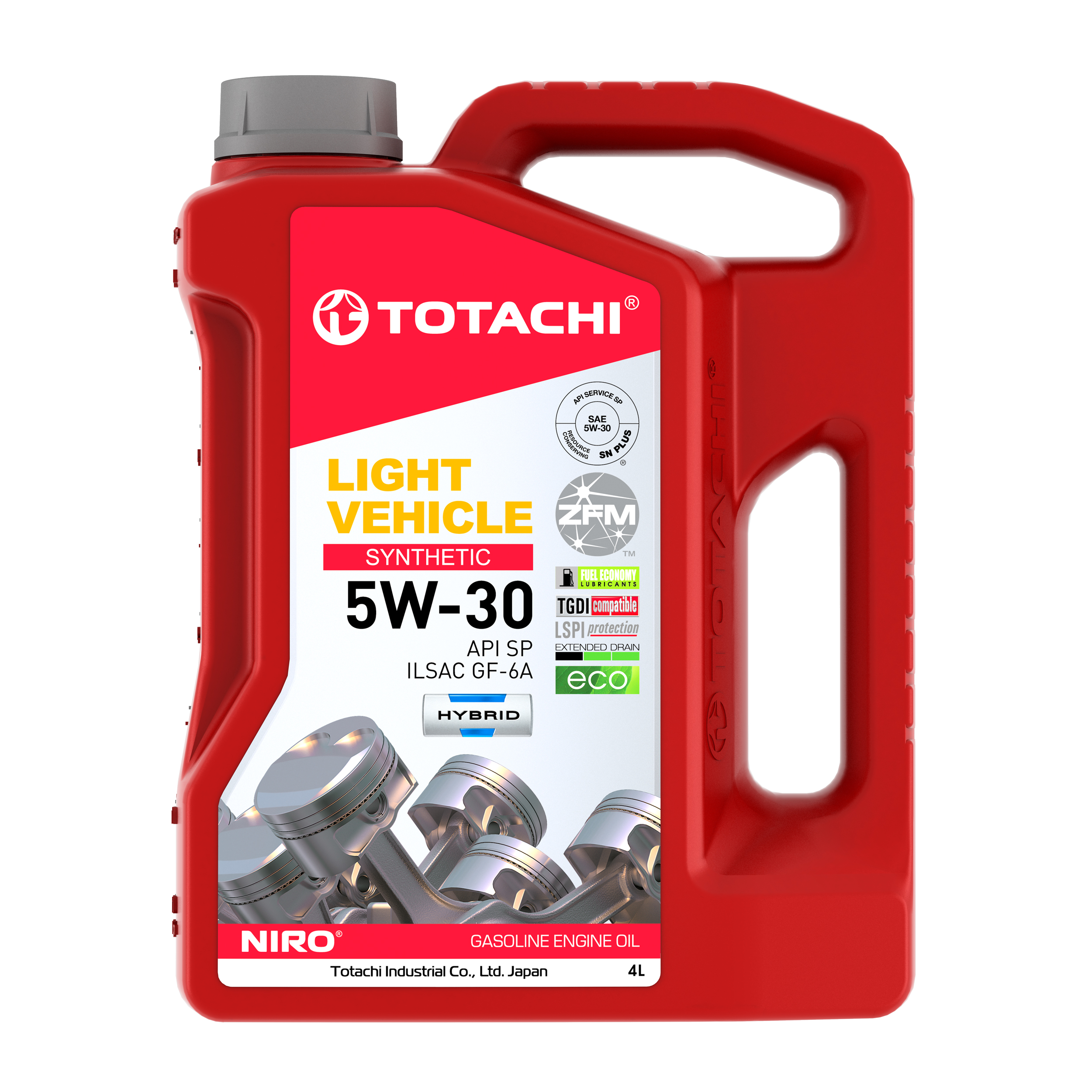 Масло моторное "TOTACHI" синтетическое LIGHT VEHICLE SN 5W-30 4л