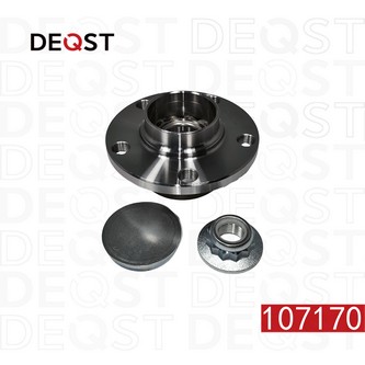 Ступица колеса "DEQST" задняя подшипником в сборе SKODA Fabia/VW Polo 107170